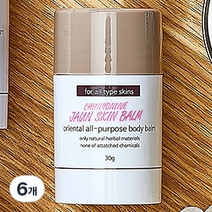 천연라이브 자운스킨밤 스틱형, 30g, 6개