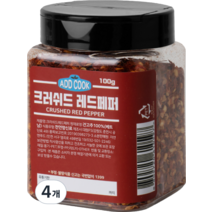 ADDCOOK 크러쉬드레드페퍼, 100g, 4개