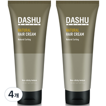 다슈 데일리 내추럴 내림머리 헤어 크림, 150ml, 4개