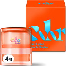 아케이 볼터치 퍼프 컬러 터치 블러셔 4g, 4개, 생귤오렌지