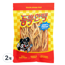 붐붐포 강아지 듬뿍한팩 대용량 수제간식, 황태, 2개