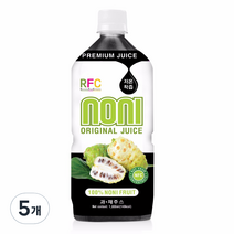 비넛 RFC The 100% 노니 주스, 1000ml, 5개