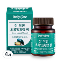 데일리원 참 착한 초록입홍합정, 4개, 30g