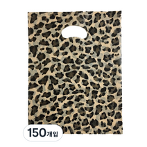 팩스타 펀칭 비닐 포장봉투 가로 30cm x 세로 40cm, 호피무늬, 150개입
