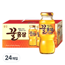 웅진 꿀 홍삼 혼합 음료, 180ml, 24개입