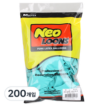 네오룬스 30 cm 라운드풍선, 스탠다드 아쿠아블루, 200개입