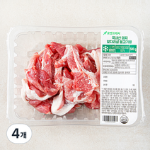 국내산 돼지 앞다리살 불고기용 (냉장), 500g, 4개