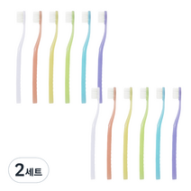 닥터스 V컷 교정용 슬림 미세모 칫솔 6종 x 2p 세트, 2세트, 12개