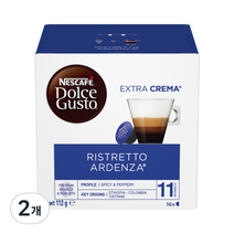 돌체구스토 리스트레토 아덴자 캡슐커피, 112g
