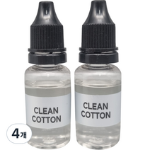 엠퓨처 차량용 불독 방향제 리필 오일 15ml, 4개, 클린코튼