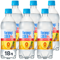 나랑드사이다 제로 파인애플, 500ml, 18개