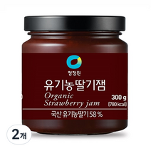 청정원 유기농 딸기잼, 300g, 2개