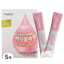 힐링 허니콜라겐, 30포, 60g, 5개