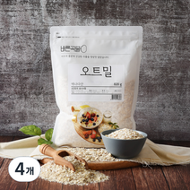바른곡물 오트밀 캐나다산, 820g, 4개