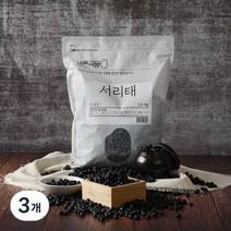 바른곡물 국산 서리태, 1.6kg, 3개