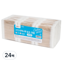 코멧 자작나무 순수 면봉, 100입, 24팩