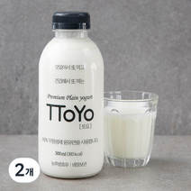 또요 또먹는 플레인 요거트, 500ml, 2개