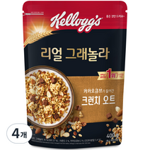 리얼 그래놀라 크런치오트, 4개, 400g