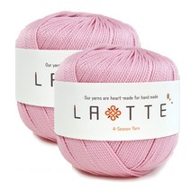 라떼 사계절 폴리 뜨개실 65g 2p, 11 파스텔핑크