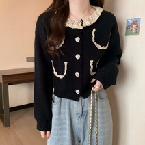 아베크 여성용 스위티 레이스 니트 자켓 가디건