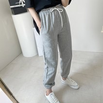 마이시즌 여성용 파스텔 핀턱 조거 팬츠