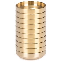 키친아트 금상첨화 티타늄 이중 찬기 특대형 12094, 골드, 10개