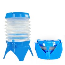 벅703 아웃도어 캠핑 자바라 물탱크 대형 7.5L, 블루, 1개
