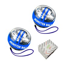 몬스터볼 손목운동 자이로 파워볼 2p, 블루