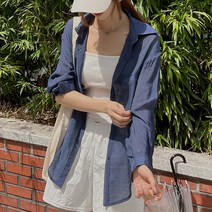 여성용 실키 아이스 박시핏 셔츠