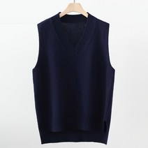 퀸슬러 여성용 울혼방 브이넥 키티언발 조끼 j328