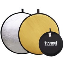 이모쿠비 휴대용 촬영 리플렉터 양면 반사판 80cm, 골드앤실버, 2개