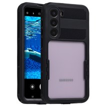 아이몰 CPIW 언더워터 잠수함 방수 휴대폰 케이스 갤럭시 S23 플러스, 블랙, 1개