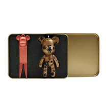 포포베 골프 퍼터 키퍼 그린보수기 + 피규어 + 틴트케이스 세트, 1세트, 골드(피규어), 레드(그린보수기)