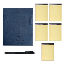 페이퍼랩 패드보드 B5 + 리갈패드 50매 x 5p + 트리브스 니들 3색 볼펜, 블루(패드보드), 1세트