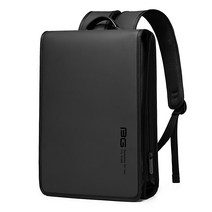 BAGnBAGs 시그니쳐 슬림 노트북 백팩 BP-S52, 블랙