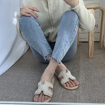 여성용 헤일란 진주 스터드 뮬 슬리퍼