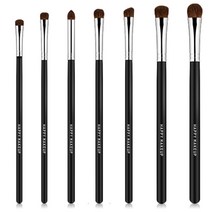 OON 이지 블랜딩 아이 메이크업 브러쉬 7종 세트, 블랙, 1세트