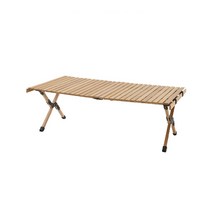 유스타캠핑 롤 우드 경량 접이식 캠핑 테이블, 느티나무