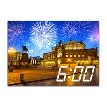 홈마인 캔버스 프린팅 액자 시리즈 불꽃놀이 LED 시계 A3, 25