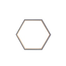 심플 다용도 육각형 벽걸이 선반 Q04, 타입7