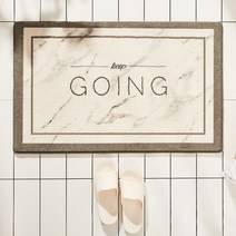 북유럽 레터링 욕실 발매트, GOING
