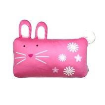 밀로앤개비 애착 미니 동물베개 로라 매쉬솜 세트, 핑크