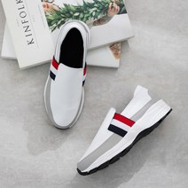 갓슈 삼색밴딩 소가죽 슬립온