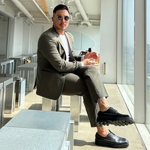 파이브라지 남성용 빅사이즈 데일리 모던 스판 정장세트