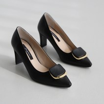 단골언니 여성용 아첼라 골드 장식 스틸레토 펌프스 힐 7cm