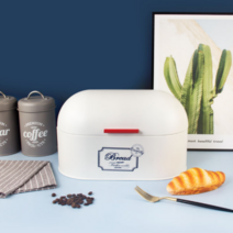 키친피플 브레드 영양제 간식 보관함, 화이트2, 1개