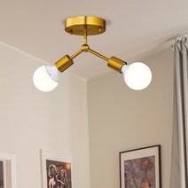 플랜룩스 보니보니 2등 인테리어 직부등, 엔틱골드