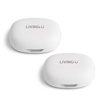 리빙유 UVC 미니 휴대용 칫솔살균기 STB022 2p, 화이트