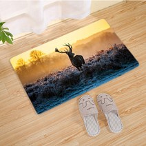 더플 북유럽 뿔사슴 미끄럼 방지 매트, no4