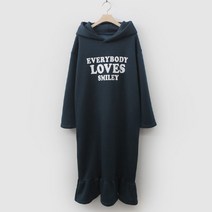 슈가펀 라엘르 나염 후드 롱 원피스
